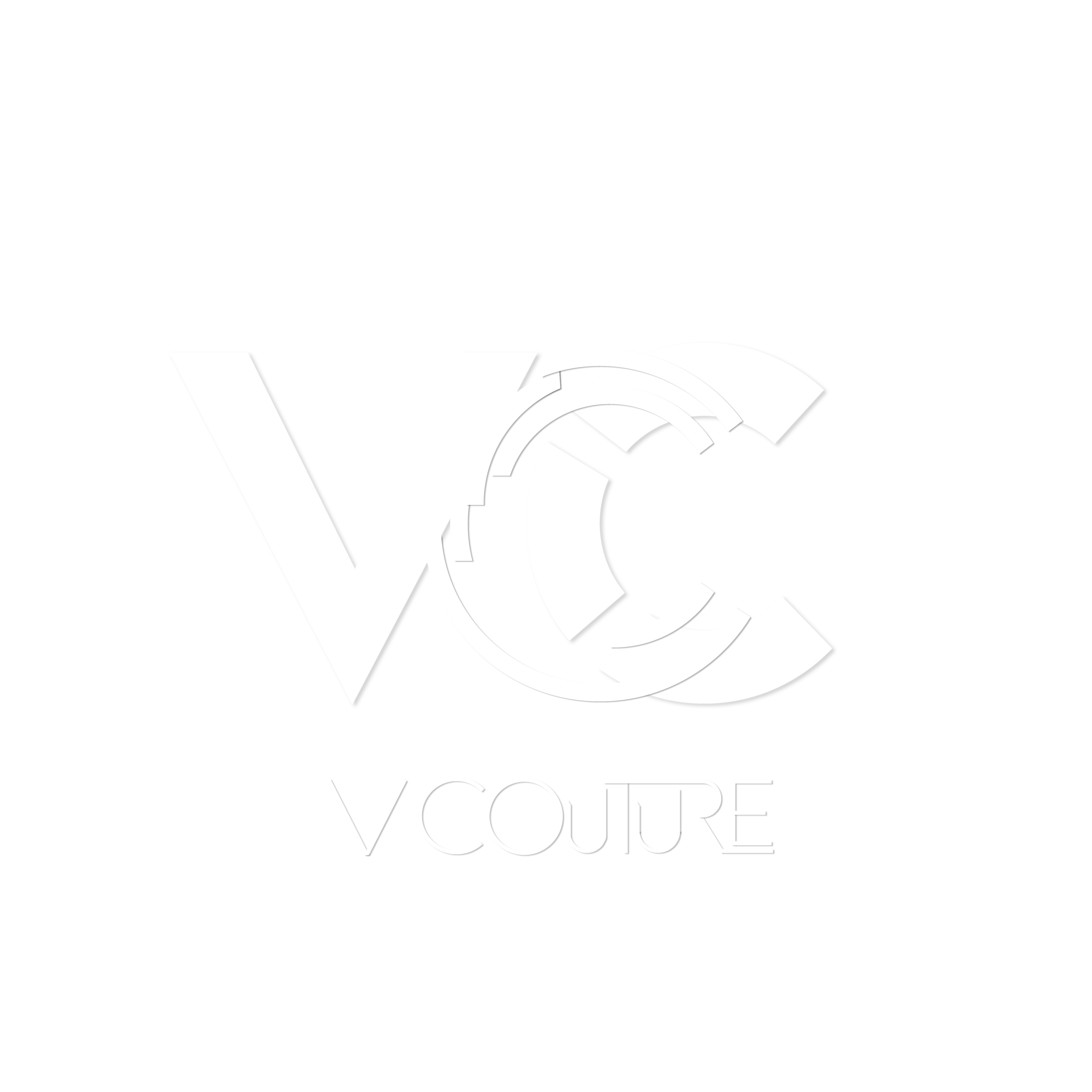 Vcouture logo with circular emblem and VC letters